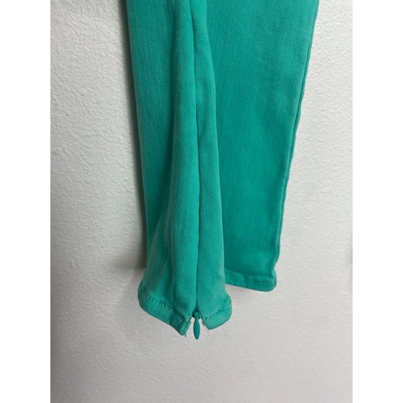 7 For All Mankind Size 26 Ultra High Rise Skinny Boot Jeans Atlantis Green Denim - Picture 8 of 13